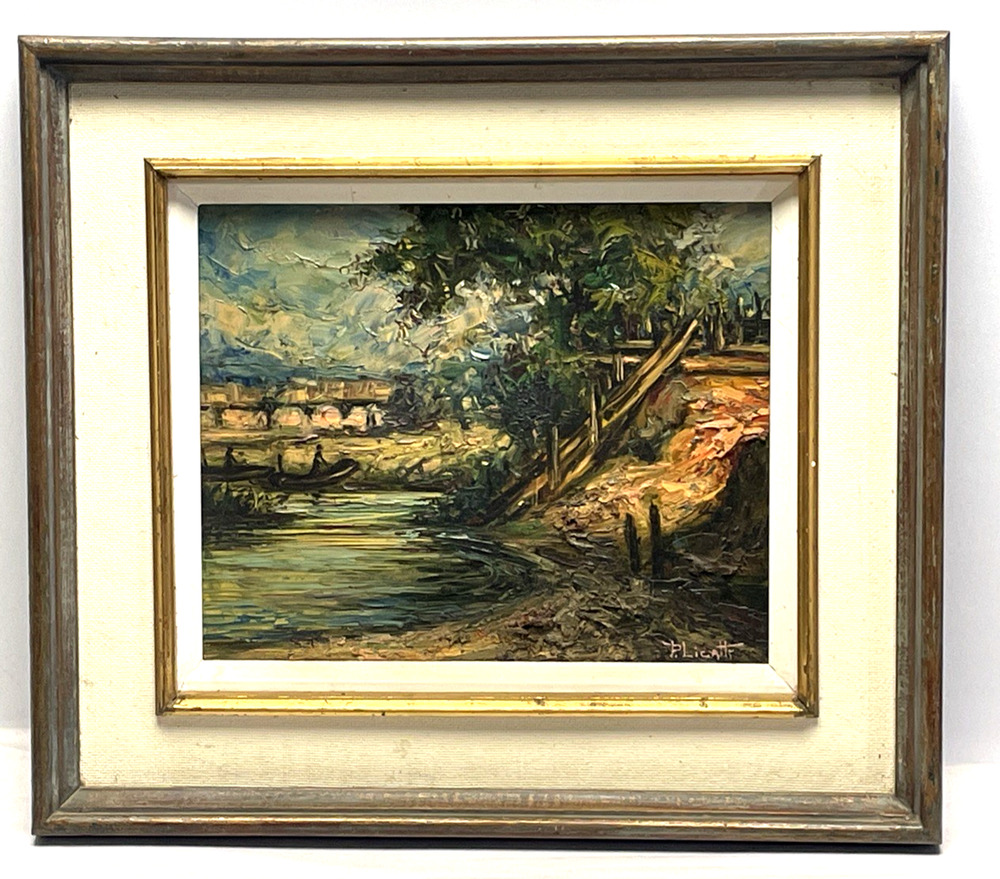 Jose Paulo Licatti P. Licatti Signed Brazilian Oil Painting Landscape Sao Paulo